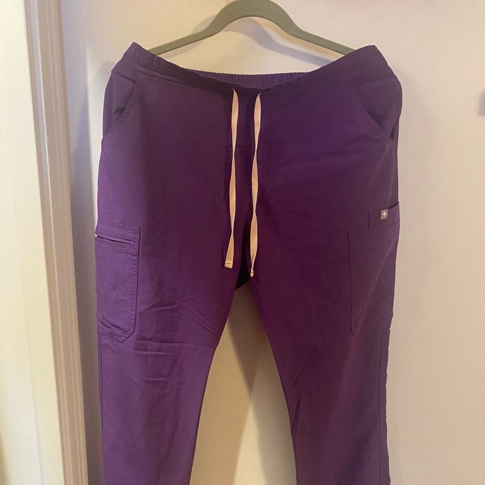 Medium tall ultraviolet purple scrub bottoms